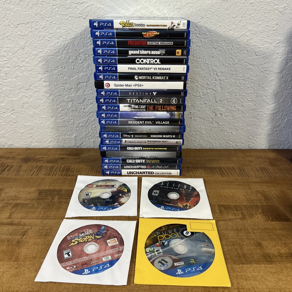 PS4 Lot Of 25 Games Resident Evil, Uncharted, Call Of Duty, Horizon, Dying Light
